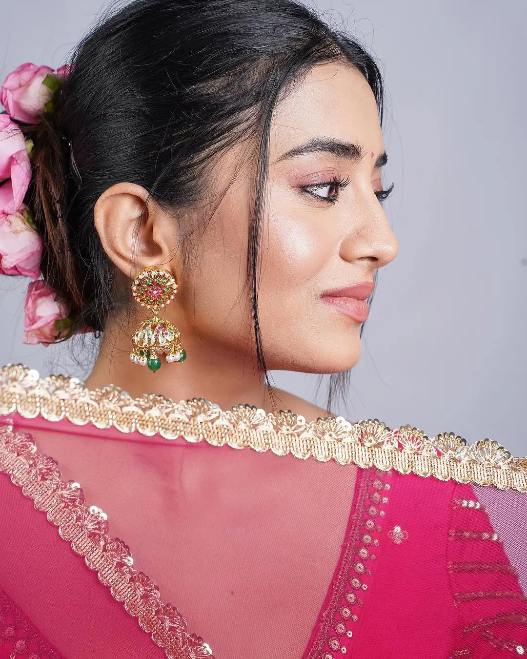 Tollywood Actress Rashi Singh in Pink Lehenga Choli